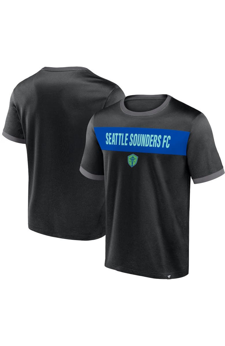 FANATICS Men's Fanatics Branded Black Seattle Sounders FC Advantages T-Shirt, Main, color, Black