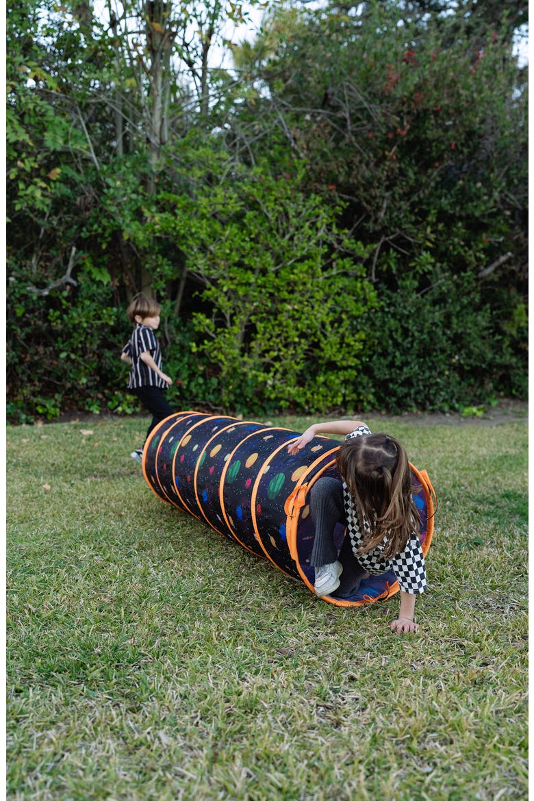 Kids' Galaxy Collapsible Play Tunnel, Alternate, color, BLACK