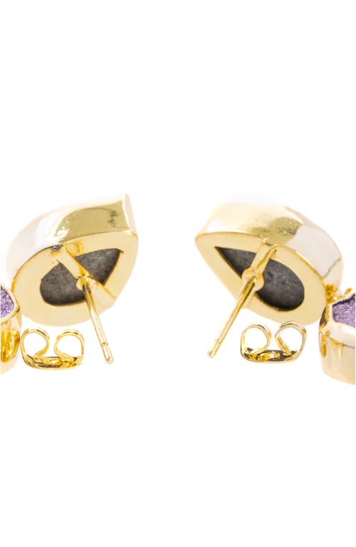 Saachi Double Druzy Drop Earrings