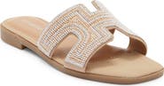 TOP MODA Louise Embellished Slide Sandal