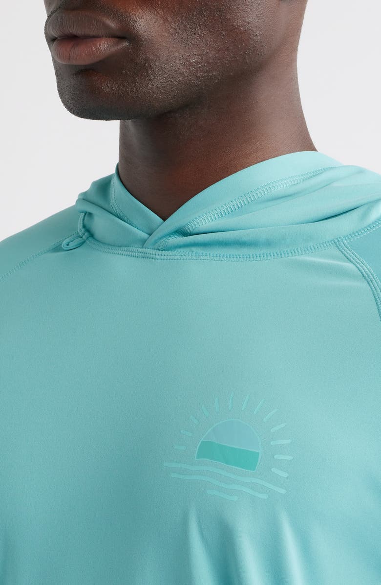 Chubbies The Sun Shield Performance Hoodie, Alternate, color, Open Green