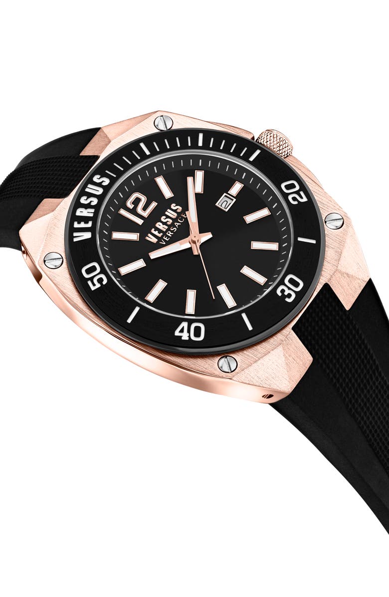 VERSUS Versace Versus Reaction Silicone Strap Watch, 48mm, Alternate, color,