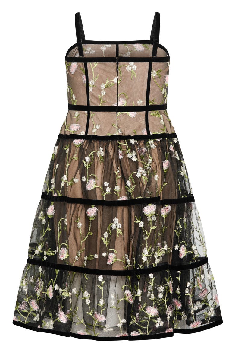 Splendour Floral Embroidery A-Line Dress, Alternate, color, SPLENDOUR