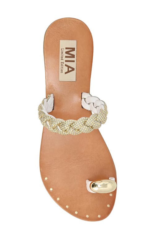 Shop Mia Limited Edition Toya Toe Loop Sandal In White