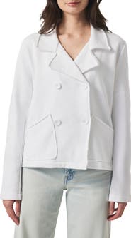 Splendid Diana Double Breasted Cotton French Terry Blazer