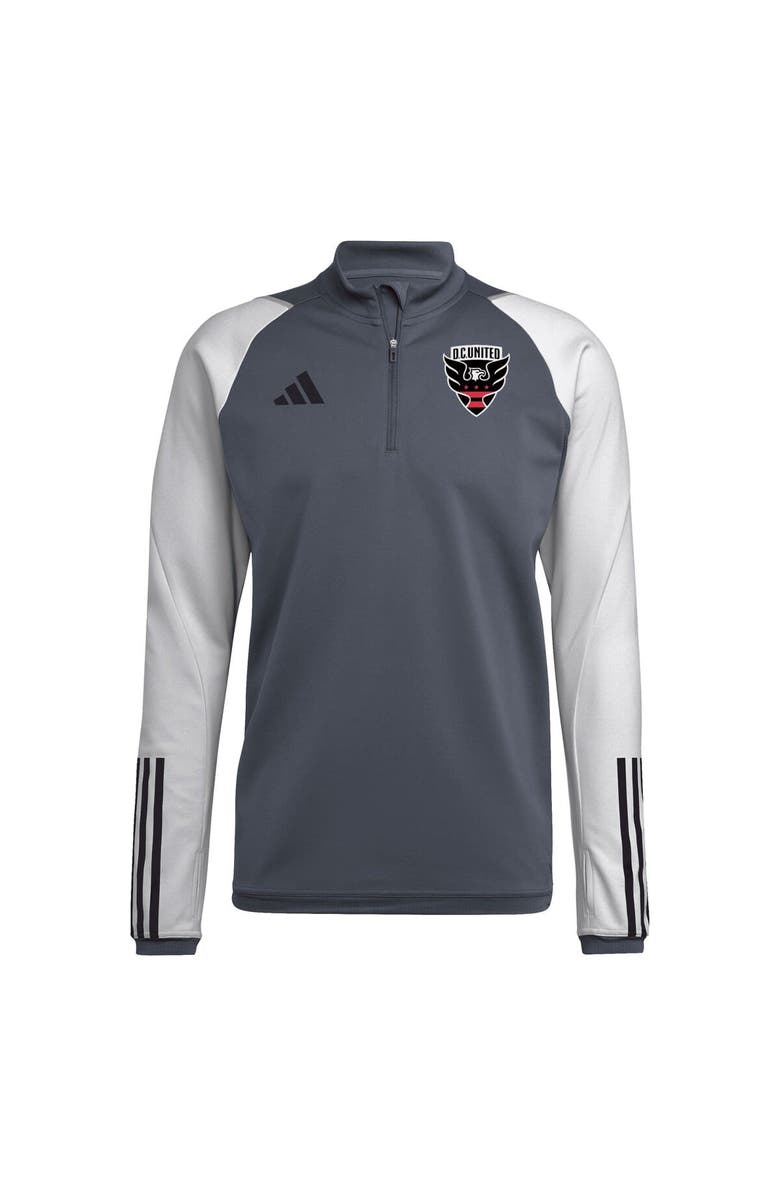 adidas Men's adidas Gray D.C. United 2024 On-Field AEROREADY Quarter-Zip Training Top, Main, color, Gray