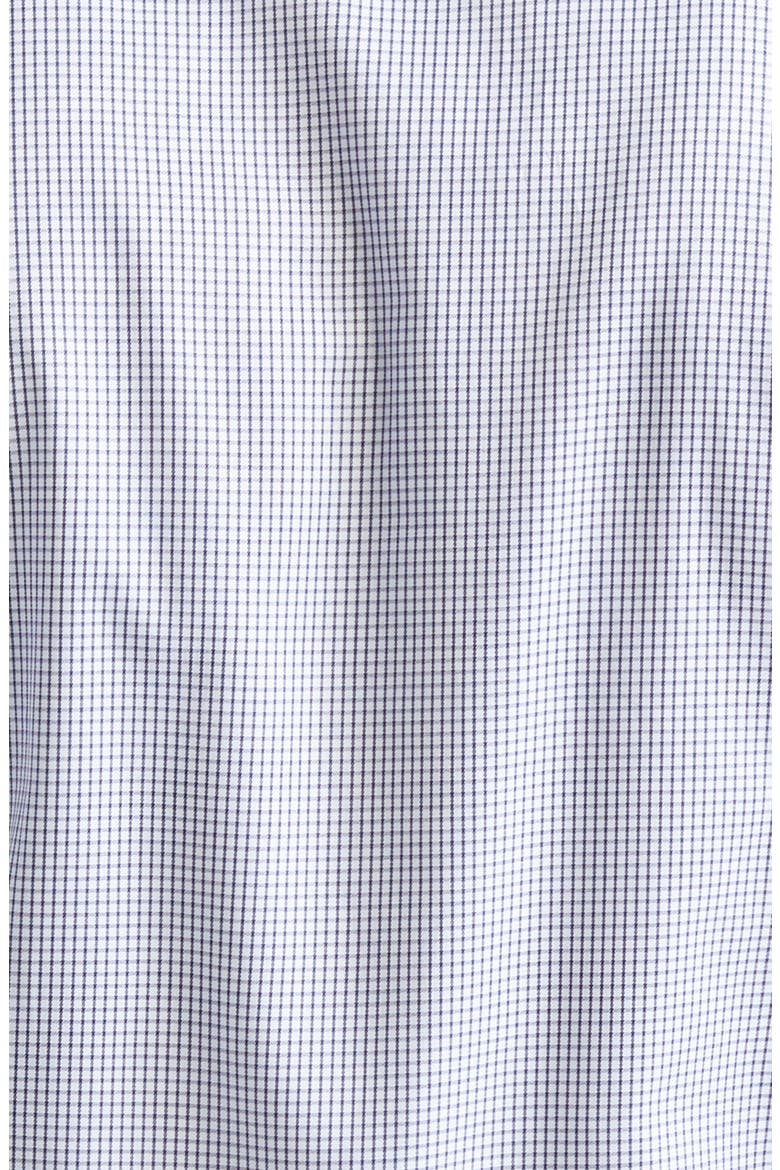 Centoventimila Minicheck Button-Up Shirt, Alternate, color, NAVY BLUE/ WHITE