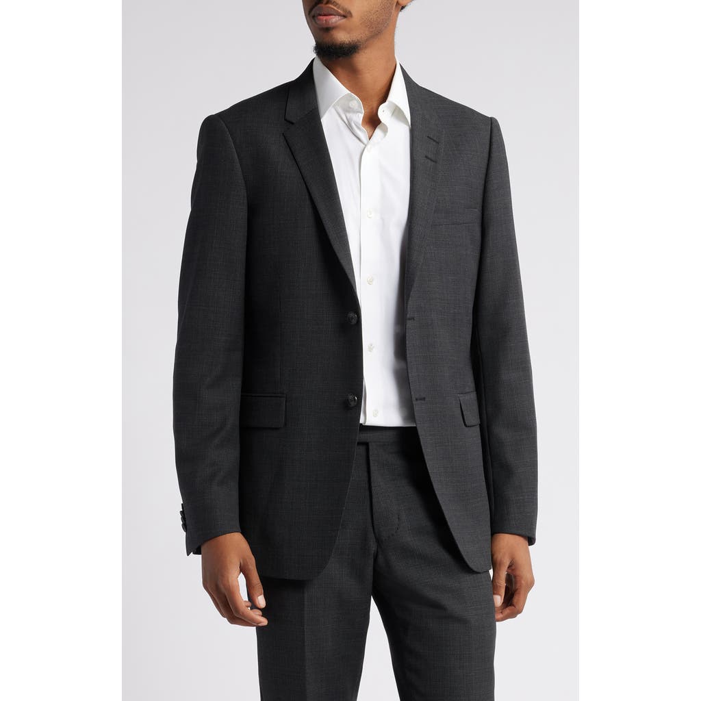 Tiger of Sweden Jerrett Slim Fit Recycled Polyester & Wool Blend Sport Coat in Charcoal