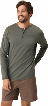 Pact Organic Cotton Softspun Long Sleeve Henley