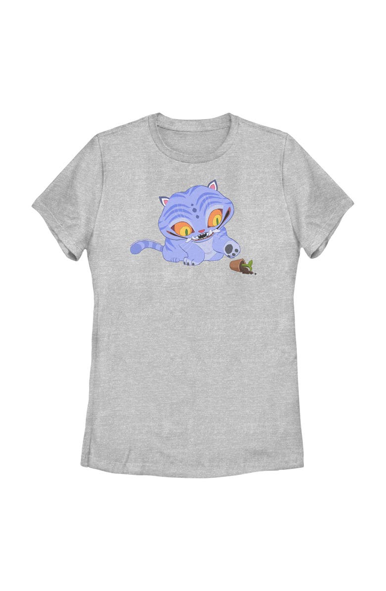 KPop Demon Hunters Women's KPop Demon Hunters Mischievous Derpy  Graphic T-Shirt, Main, color, Athletic Heather