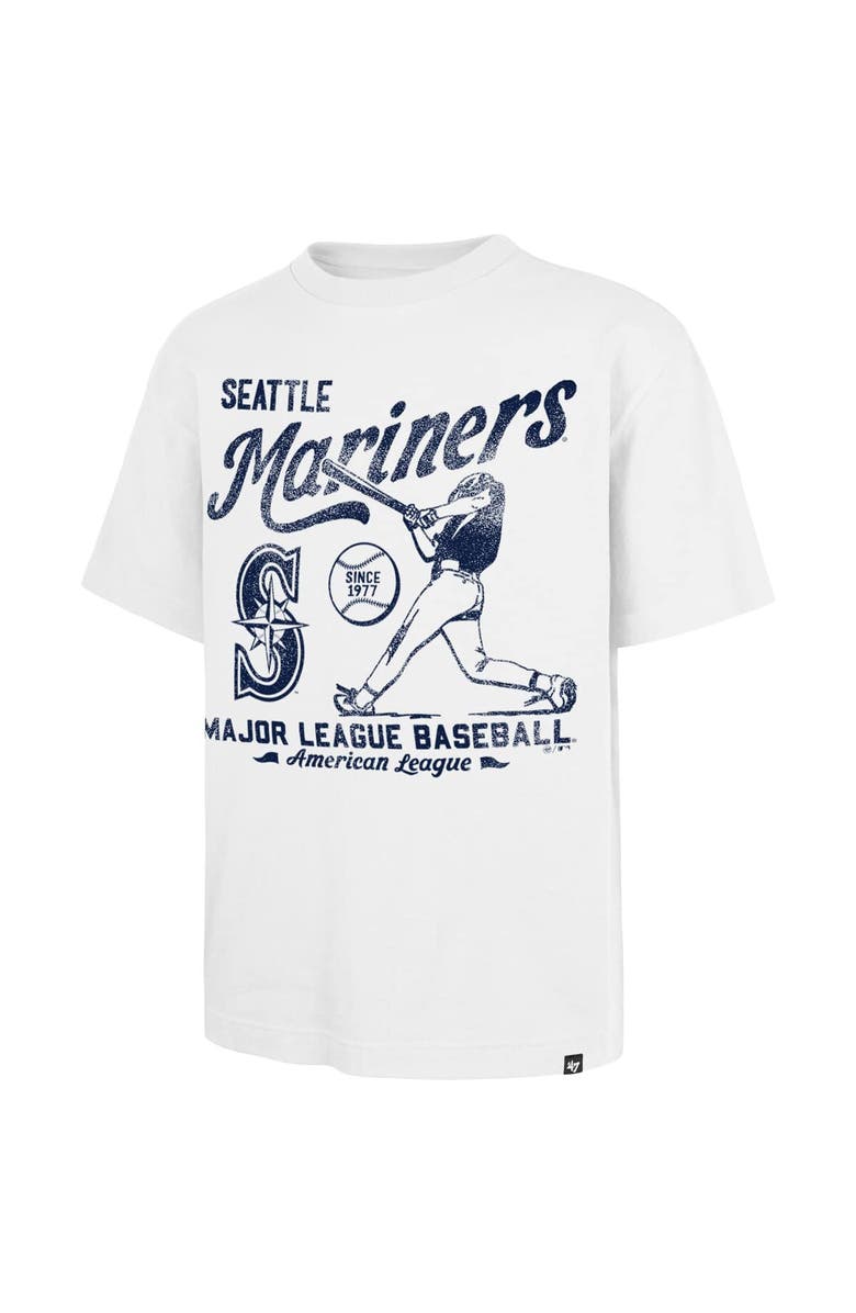 '47 Men's '47 White Seattle Mariners Regional Batter Foundation T-Shirt, Alternate, color, 