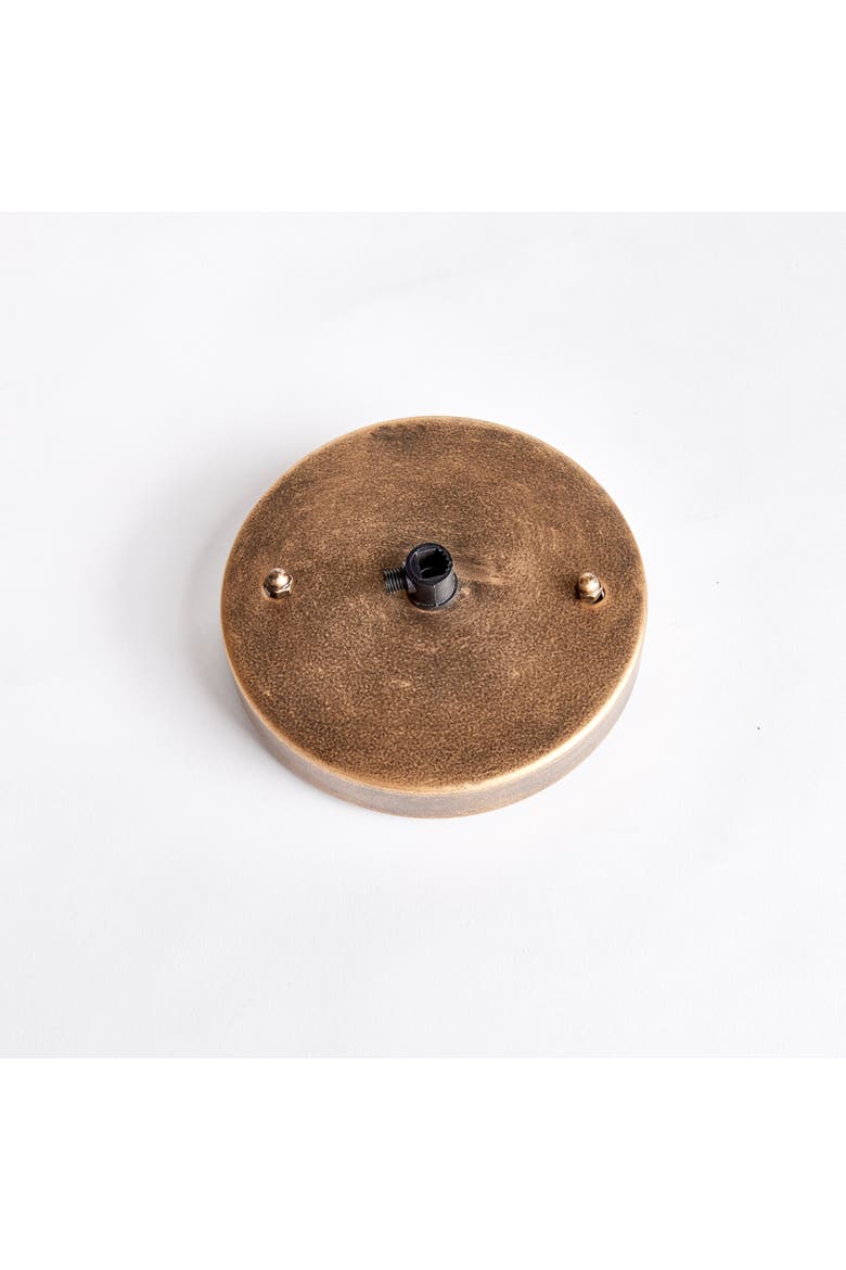 Trey Pendant, Alternate, color, Gold