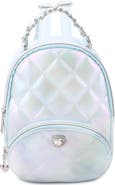 OMG Accessories Kids' Holo Heart Quilted Backpack