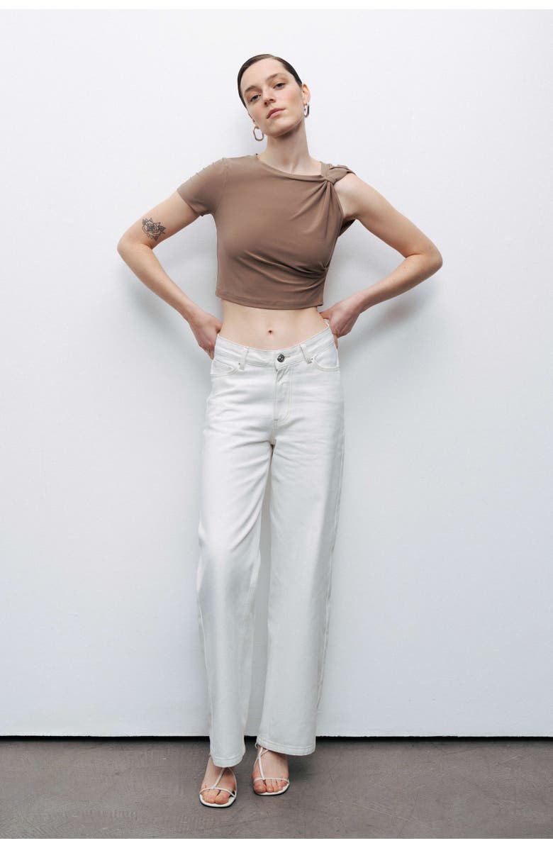 Nocturne Crop Top with Twisted Detail, Alternate, color, 