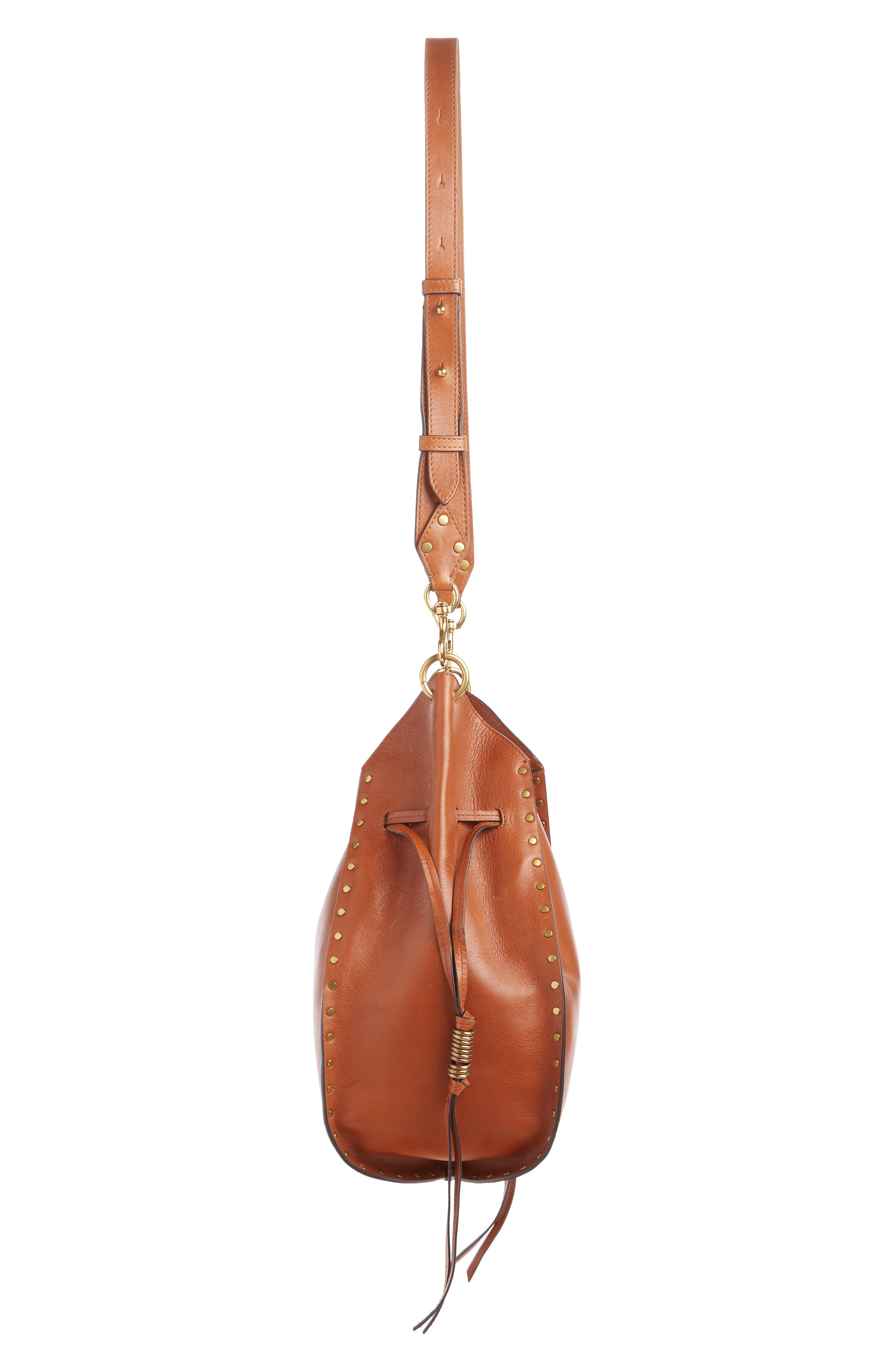 Isabel Marant Taj Leather Bucket Bag, Alternate, color, 