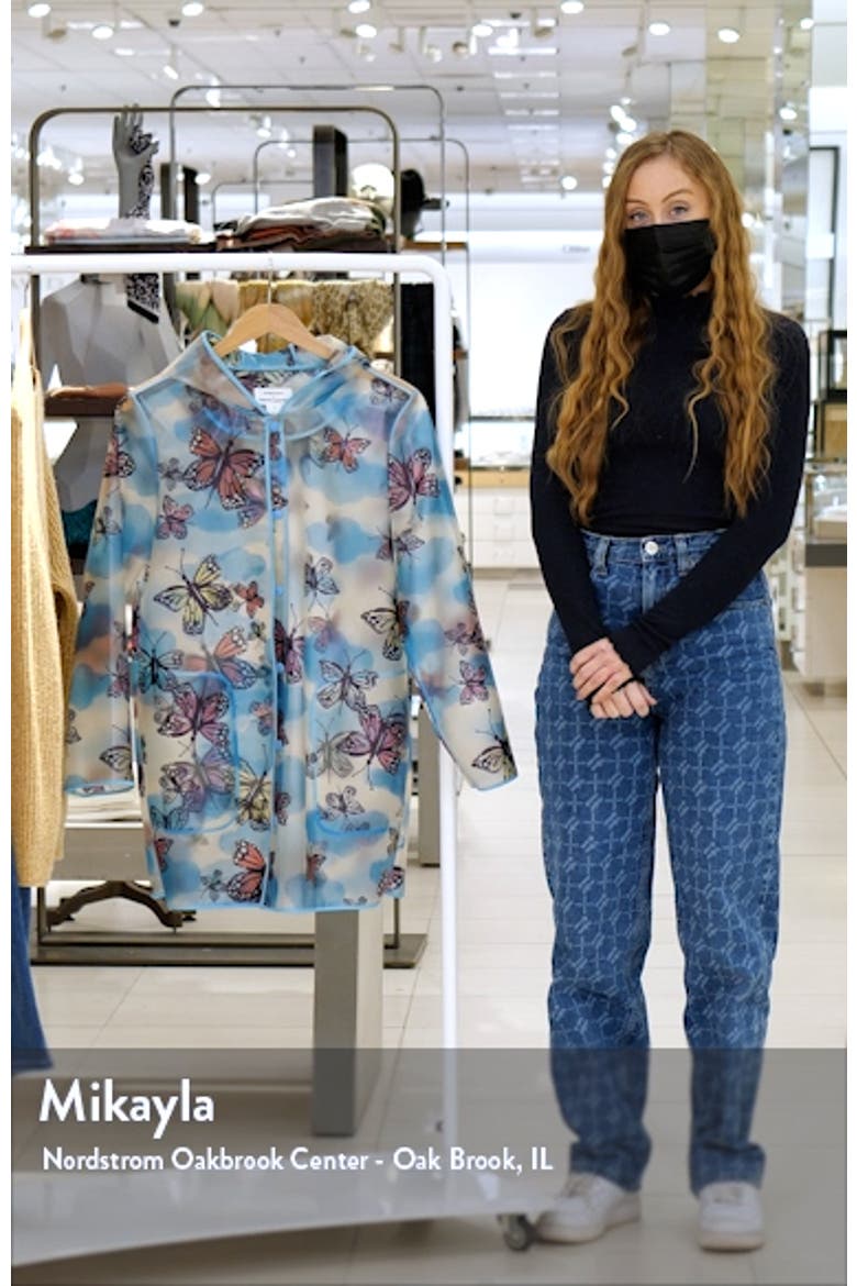 Cristina Martinez Butterfly Hooded Raincoat video