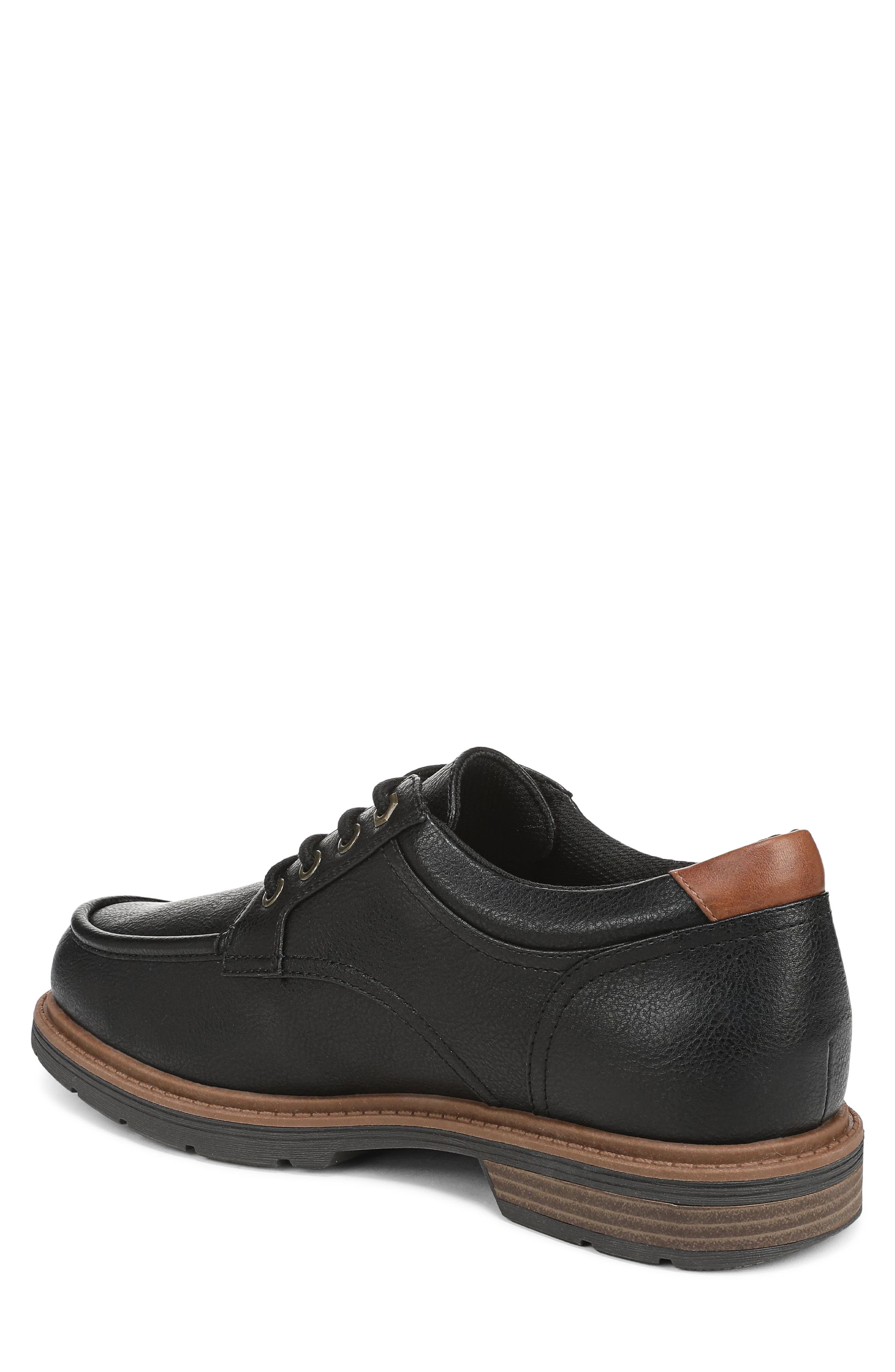 Ashton Faux Leather Oxford, Alternate, color, BLACK