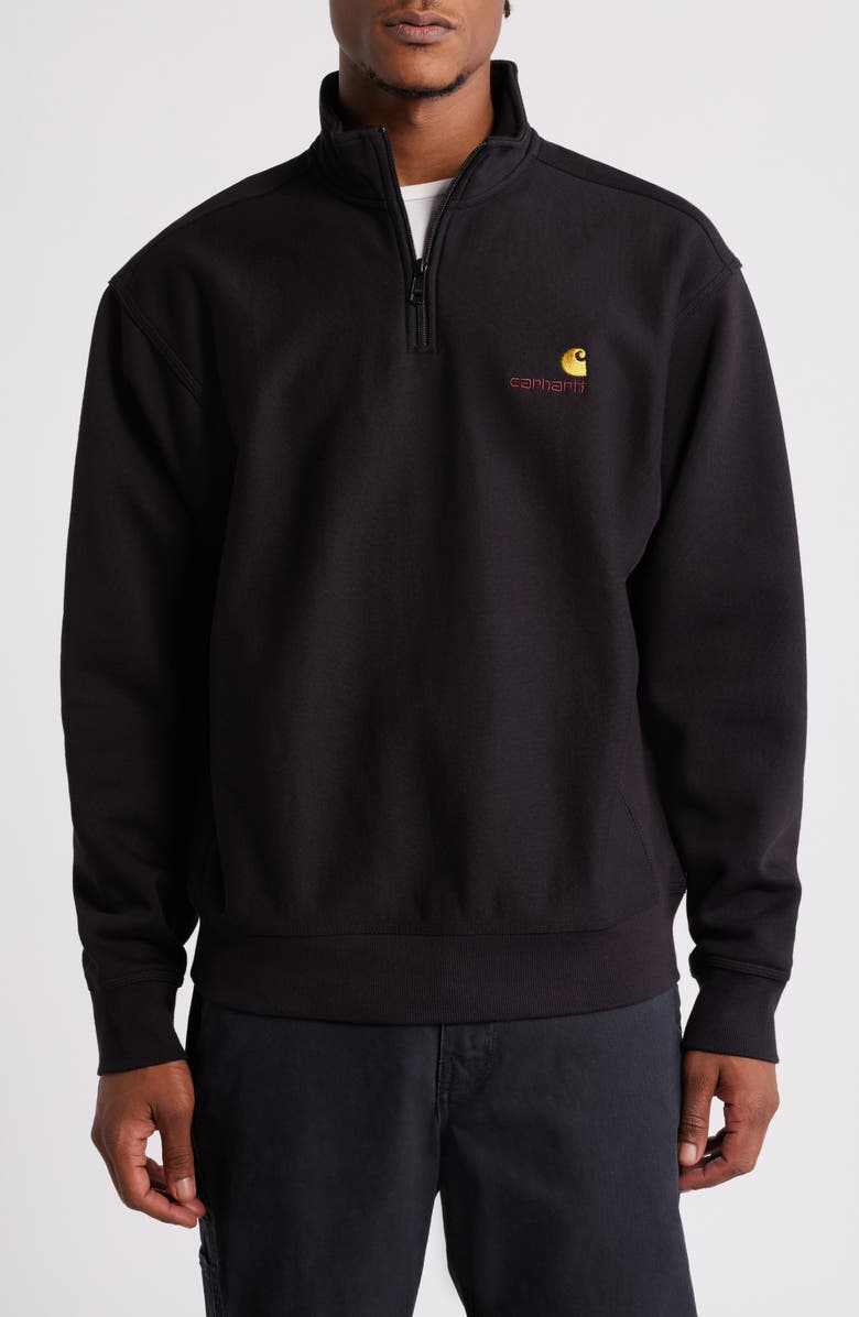 Carhartt Work In Progress Quarter Zip Pullover, Main, color, 