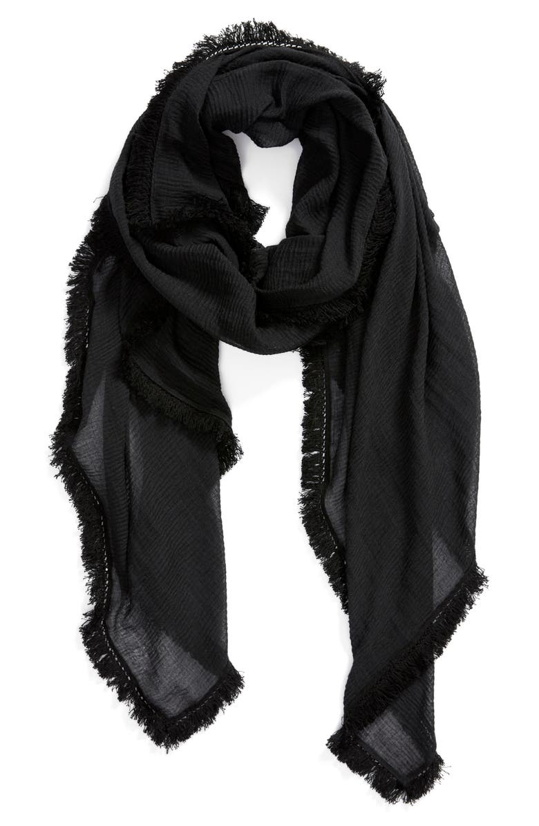 Treasure & Bond Tassel Crinkle Scarf, Alternate, color, 