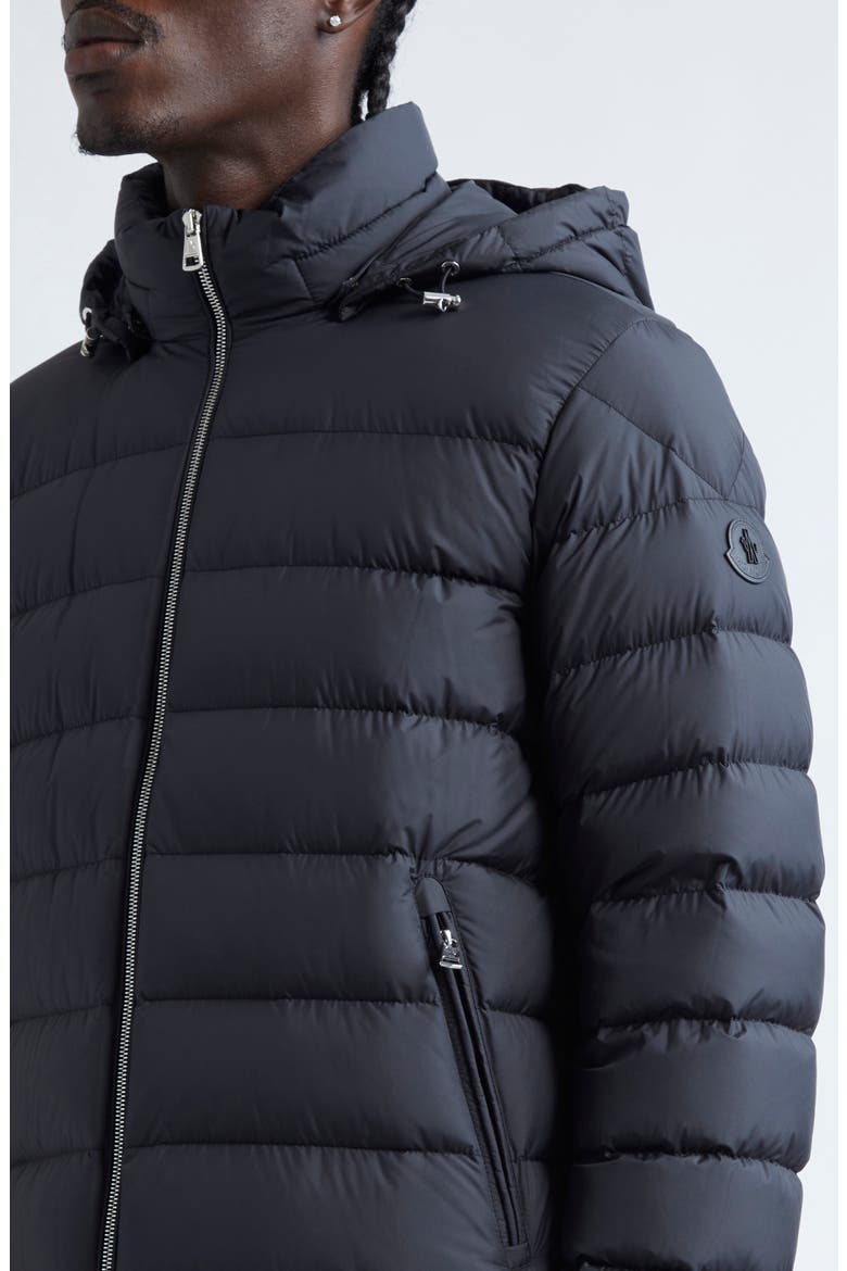 Arneb Down Puffer Jacket with Removable Hood, Alternate, color, BLACK