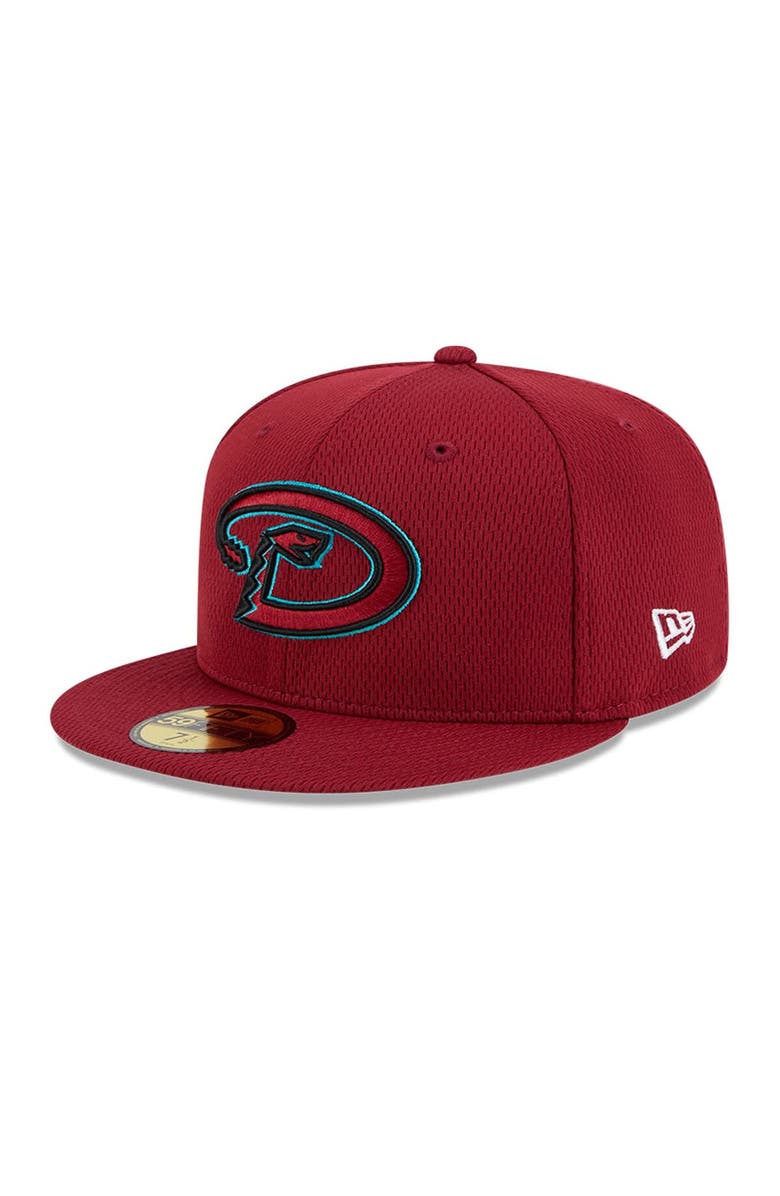 New Era Men's New Era Red Arizona Diamondbacks 2025 MLB Clubhouse 59FIFTY Fitted Hat, Main, color, 
