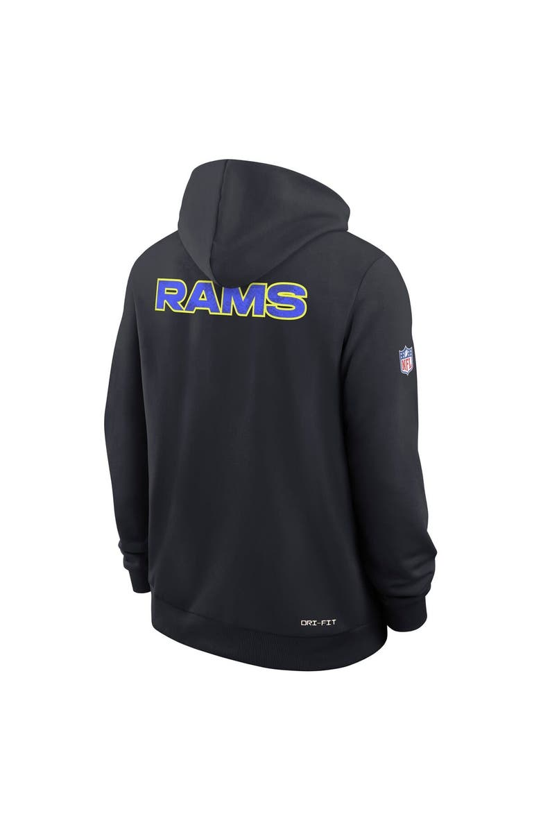 Nike Men's Nike Midnight Blue Los Angeles Rams 2025 Rivalries Collection Standard Issue Sideline Dri-FIT Hoodie, Alternate, color, Dark Blue