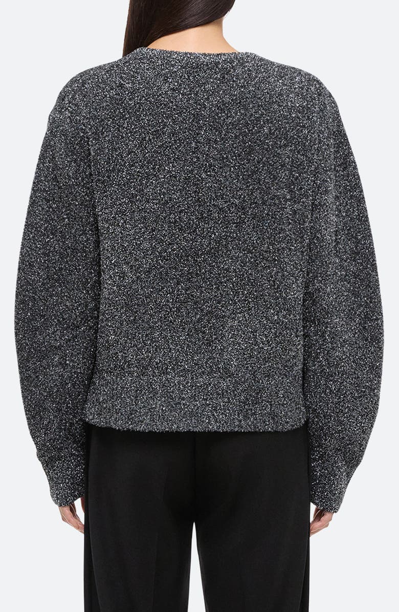 Helmut Lang Apex Plush Metallic Sweater, Alternate, color, Silver - B0k