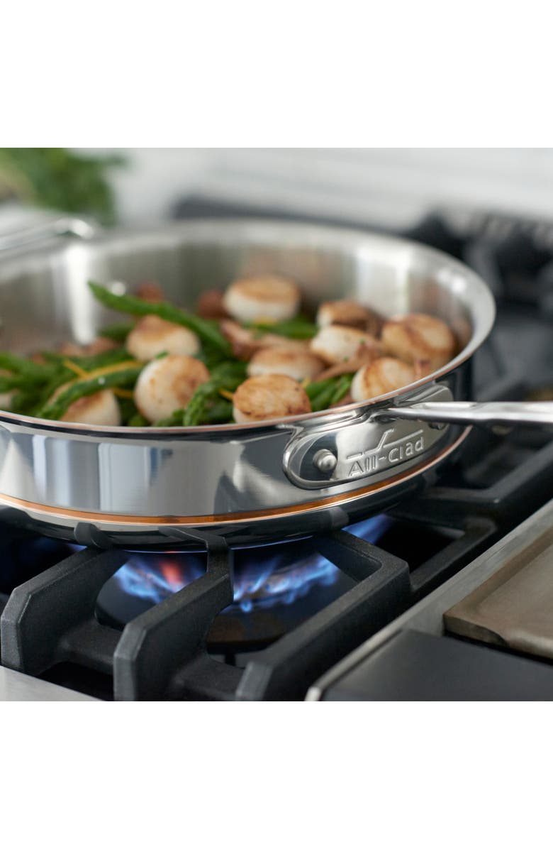 All-Clad Copper Core 5-Piece Cookware Set, Alternate, color, Silver