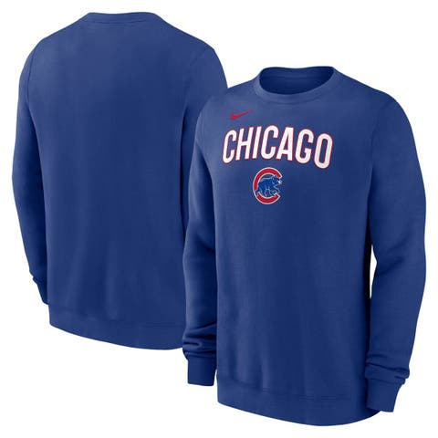 Men's Nike Royal Chicago Cubs Pullover Sweatshirt