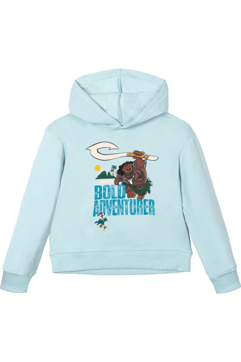 Moana Maui Fleece 2-Piece Hoodie and Pants Set, Alternate, color, Maui Hei Hei Blue