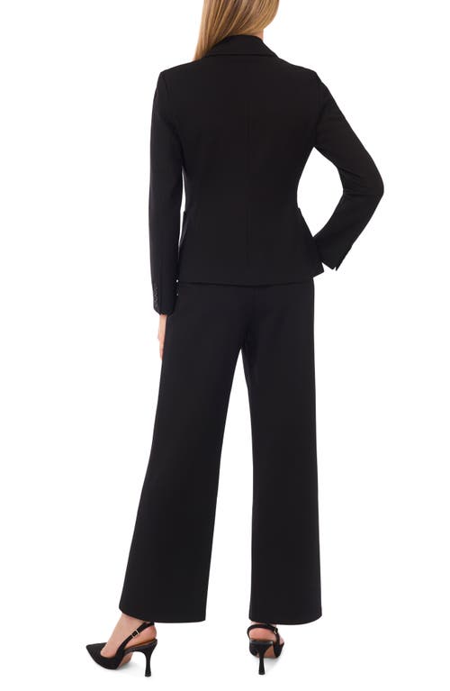 Halogenr Halogen(r) One-button Ponte Knit Jacket In Black