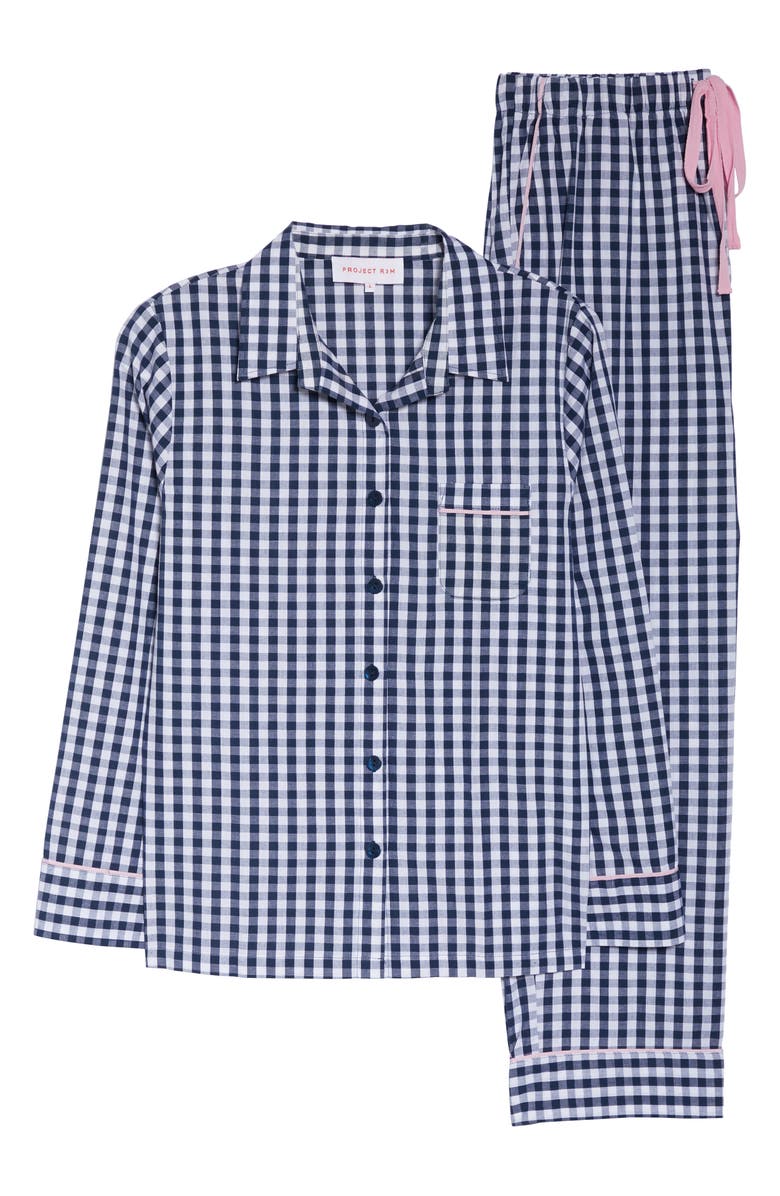 Project REM Gingham Cotton Pajamas, Alternate, color,
