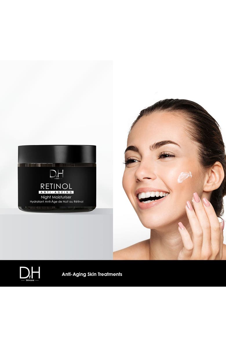 Dr H Retinol Anti-Ageing Night Moisturiser 60ml, Alternate, color, White