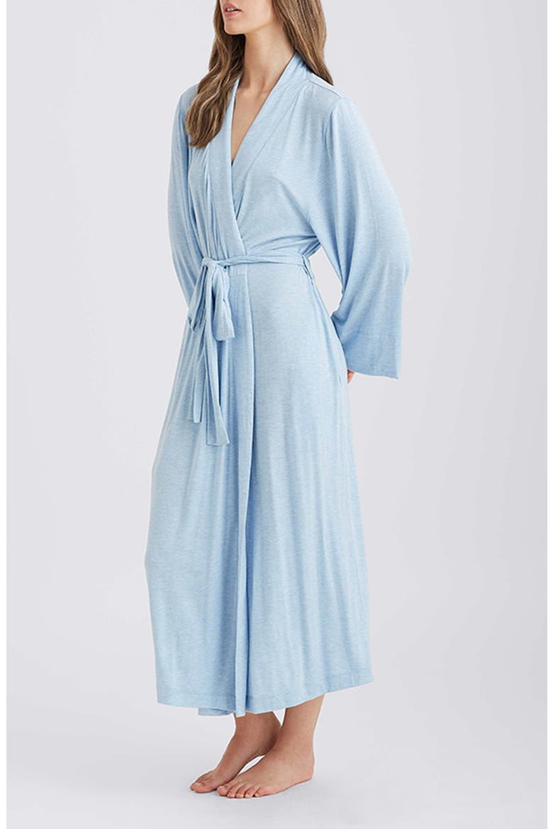 Kate Stretch Modal Maxi Robe, Alternate, color, WINTER BLUE
