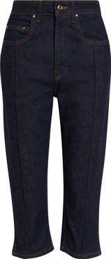 OSSOU Russet High Waist Crop Jeans