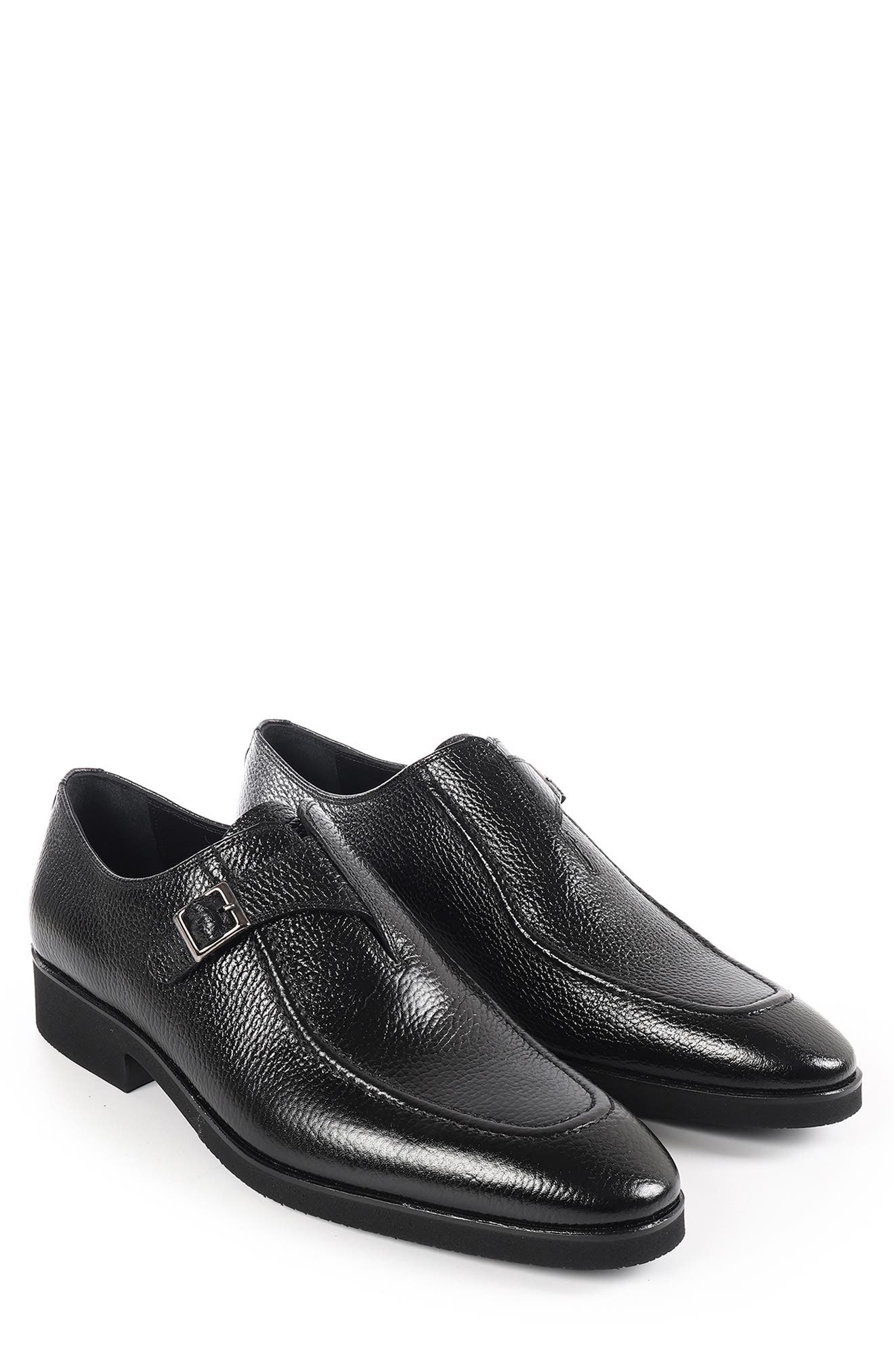 VELLAPAIS Voyage Apron Toe Loafer, Alternate, color, Black