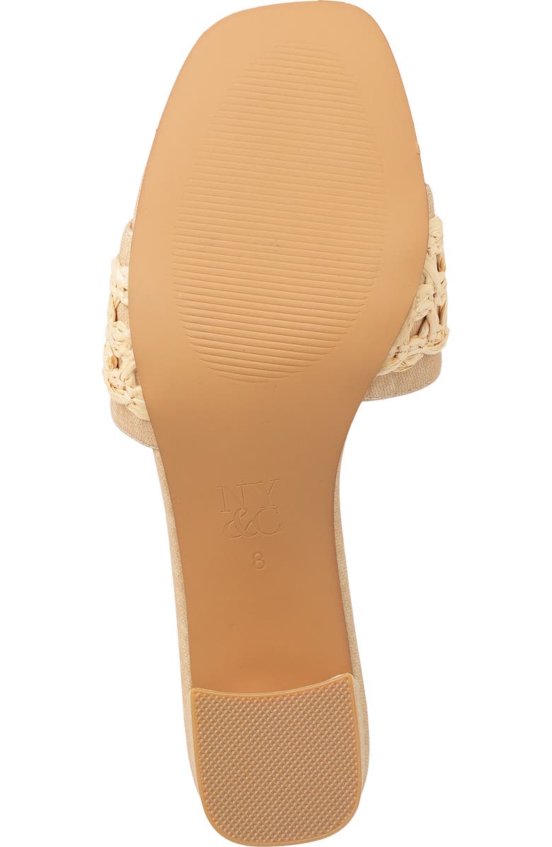NEW YORK AND COMPANY Lana Slide Sandal, Alternate, color, Natural