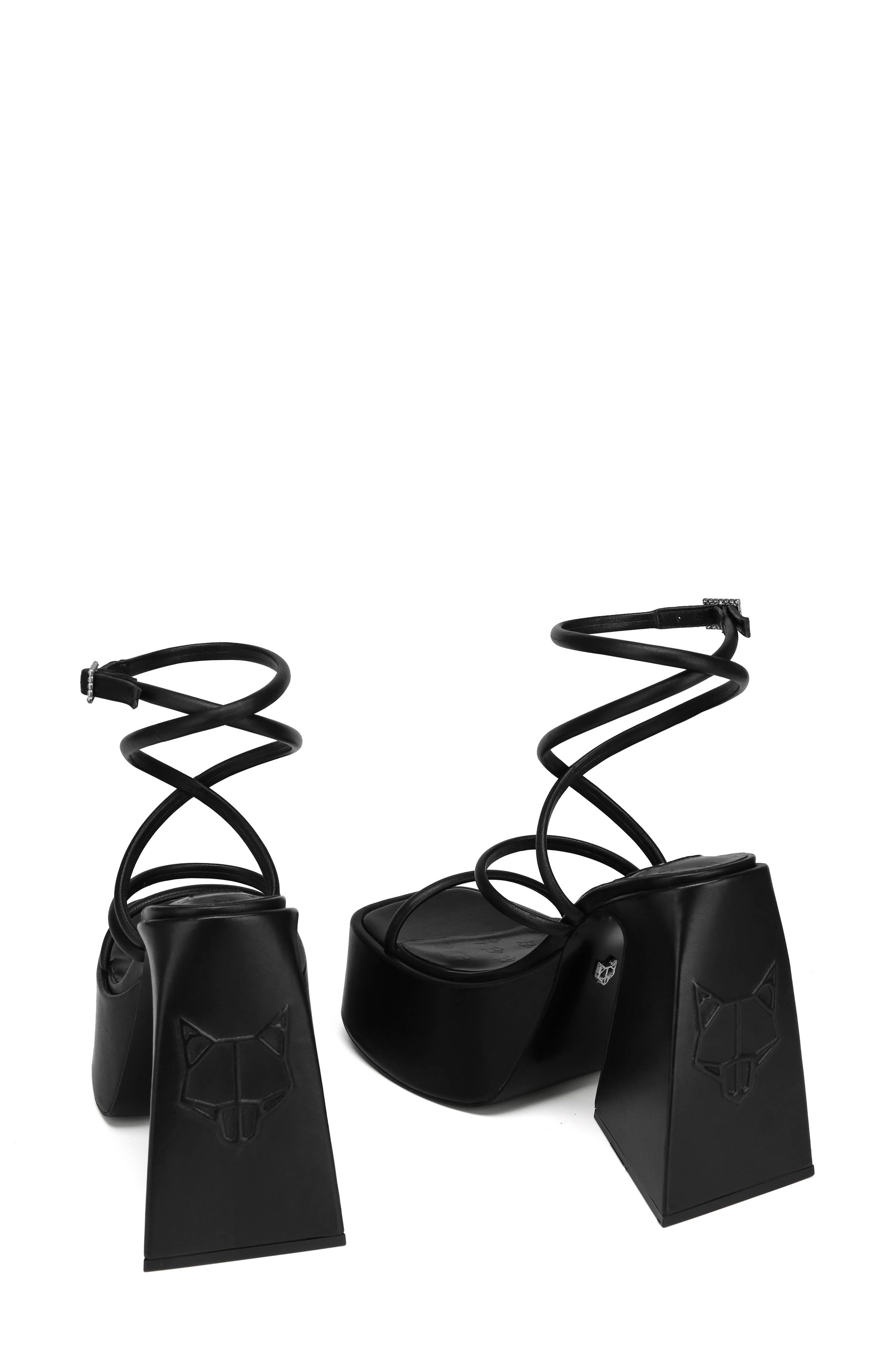 Naked Wolfe Angel Ankle Strap Platform Sandal, Alternate, color, 
