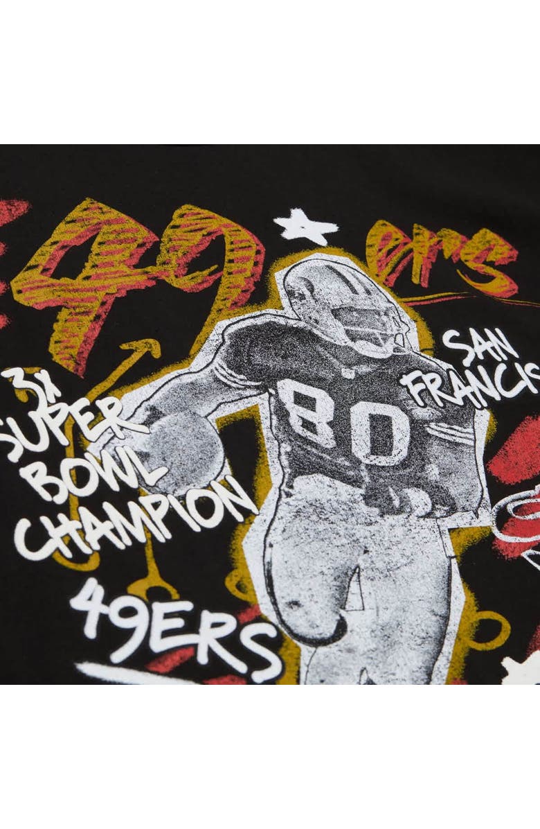 Mitchell & Ness Men's Mitchell & Ness Jerry Rice Black San Francisco 49ers Chalked Up Player Graphic T-Shirt, Alternate, color, Black