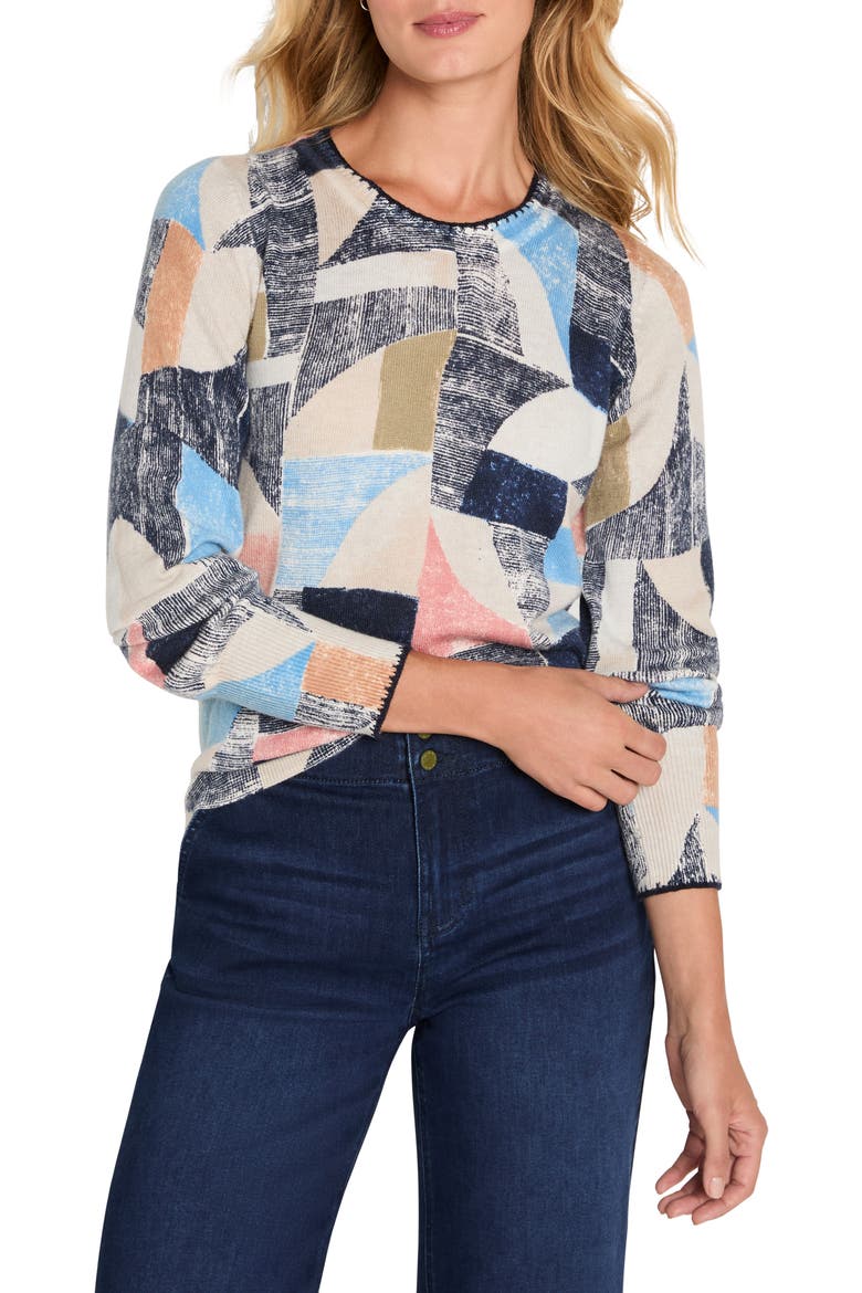 Set Sail Sweater, Main, color, BLUE MULTI
