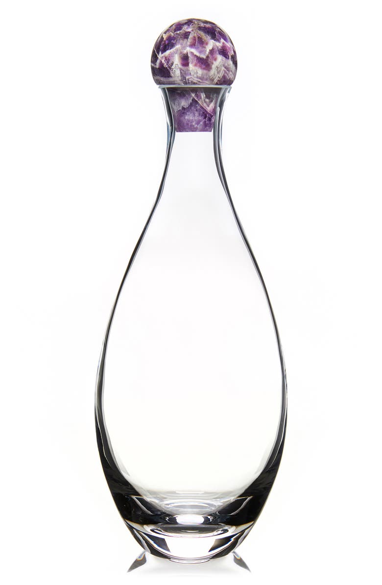 ANNA New York Elevo Crystal Decanter, Main, color, Amethyst