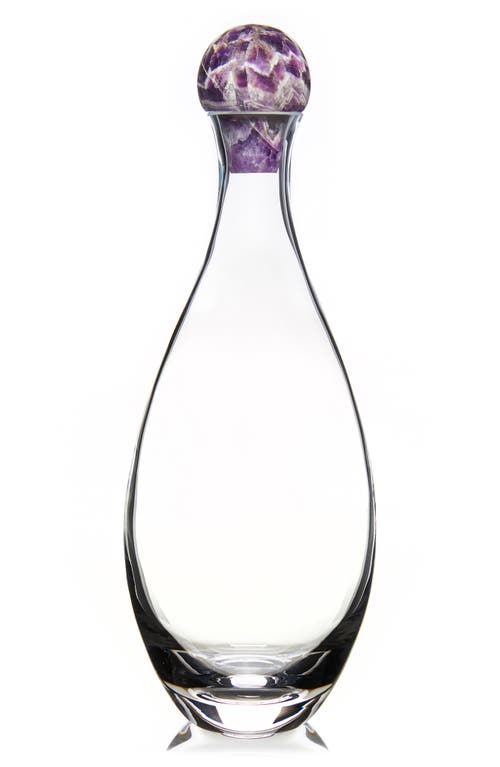 Anna New York Elevo Crystal & Cape Amethyst Decanter In Amethyst