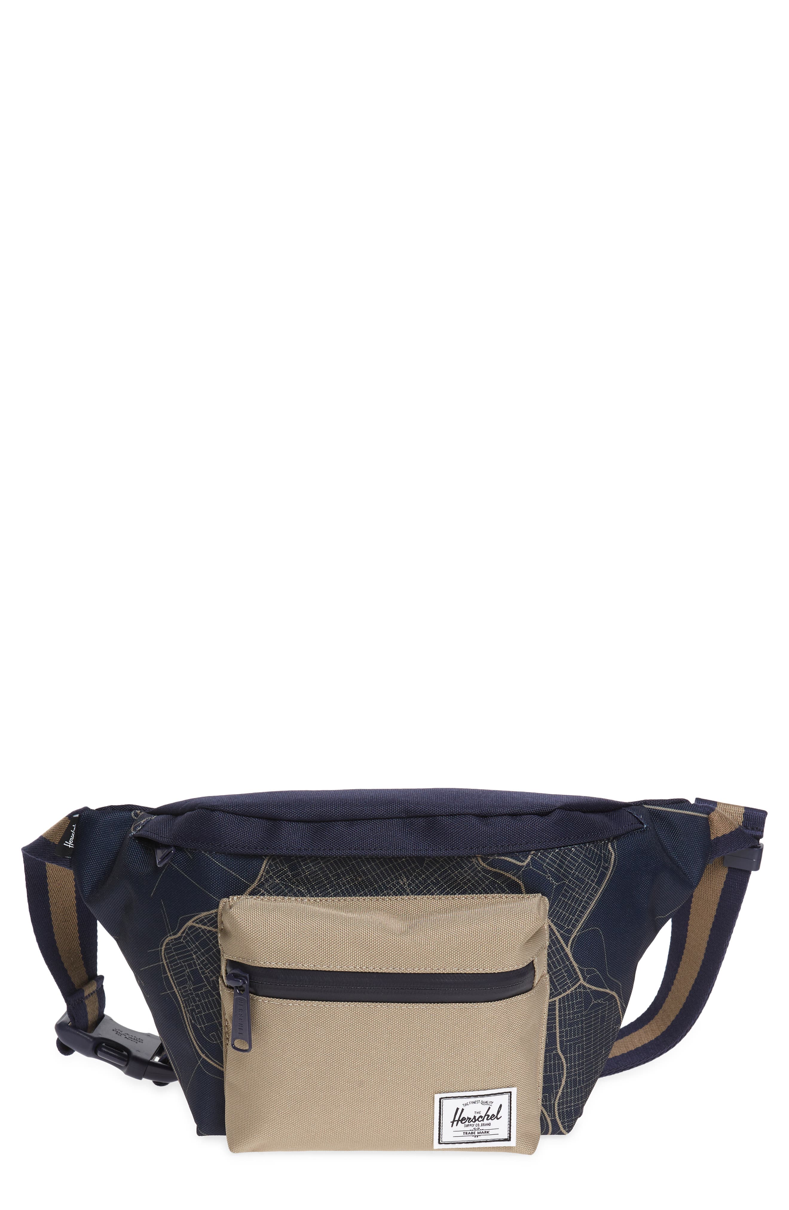 Seventeen Belt Bag, Main, color, CITY MAP PEACOAT TIMBERWOLF