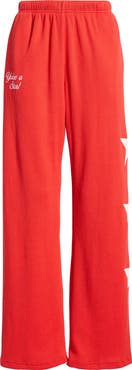 THE MAYFAIR GROUP You Are a Star Waffle Knit Graphic Sweatpants