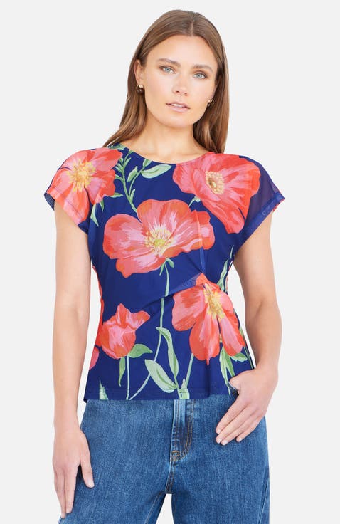 Poppy Mesh Top