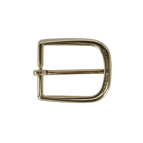 Trafalgar 35mm Solid Brass Italian Rounded Edged Harness Belt Buckle
