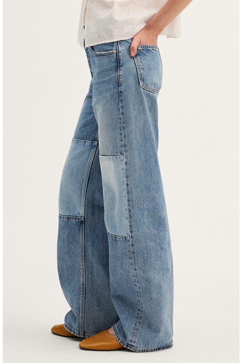 Low Slung Baggy Jeans, Alternate, color, PATCHED FREEMONT WASH