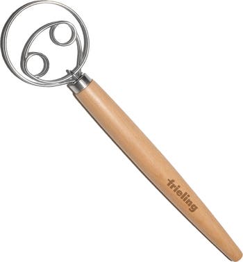 FRIELING Wood and Stainless Batter and Dough Whisk for Mixing Bread Dough, 13-Inch, Natural | Nordstrom