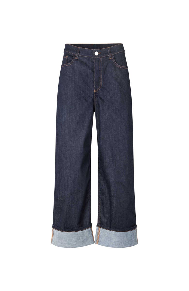 Masai Copenhagen MaPalvessa Loose Fit Turn Up Jeans, Alternate, color, Dark Denim