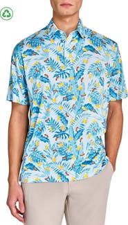 CONSTRUCT Regular Fit Beer & Hot Dogs Recycled Performance Golf Polo